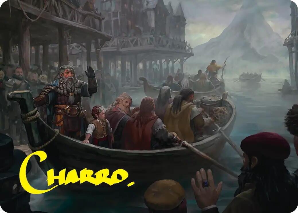 Uneasy Partings Art Card (Gold-Stamped Signature) [The Hobbit Art Series] | Empire Gaming NC