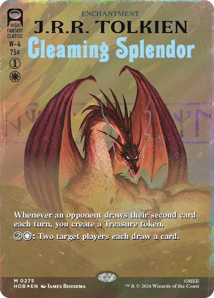 Gleaming Splendor (Borderless) (Surge Foil) [The Hobbit] | Empire Gaming NC