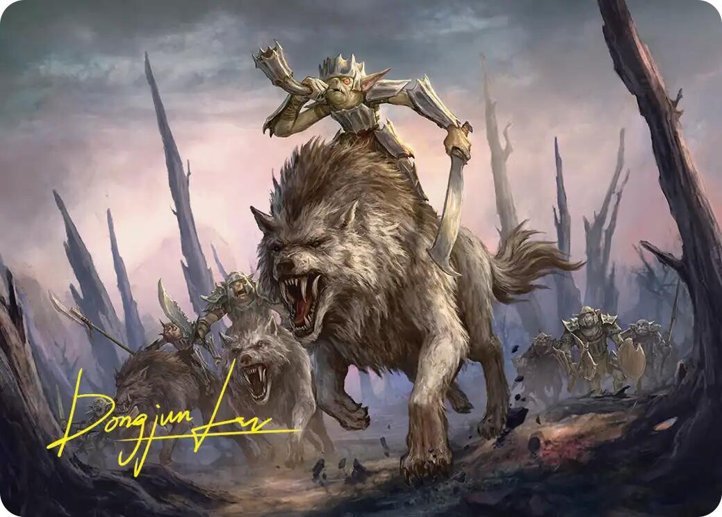 Signal the Onslaught Art Card (Gold-Stamped Signature) [The Hobbit Art Series] | Empire Gaming NC