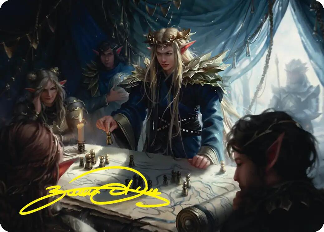 Thranduil the Strategist Art Card (Gold-Stamped Signature) [The Hobbit Art Series] | Empire Gaming NC
