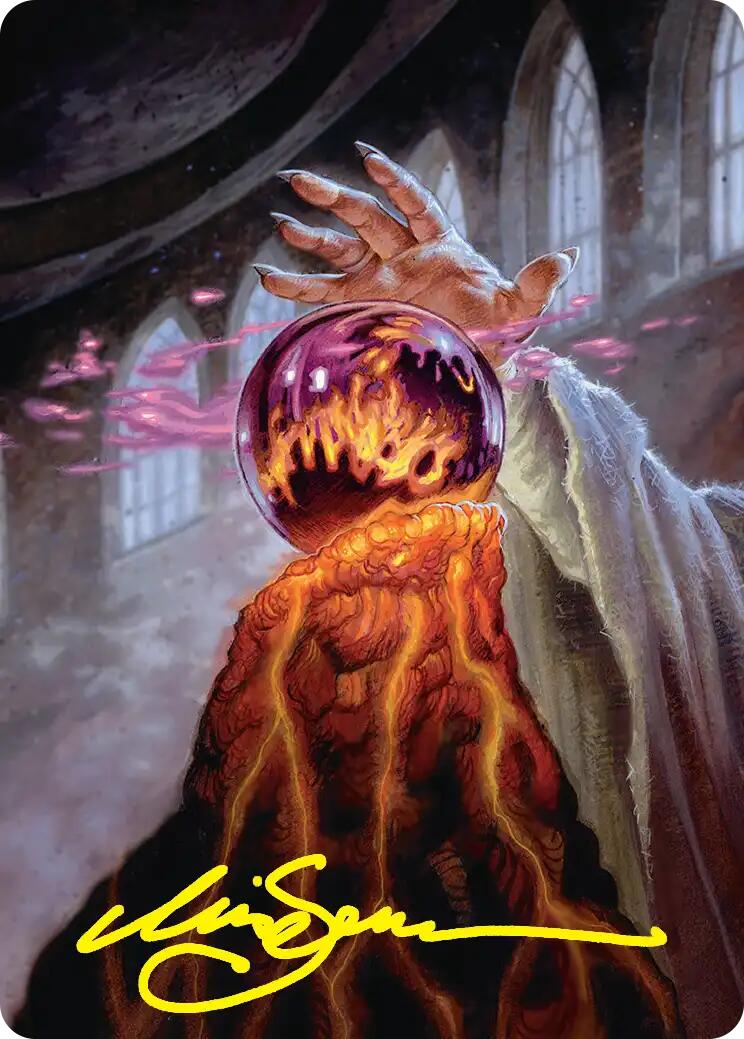 Palantir of Orthanc Art Card (Gold-Stamped Signature) [The Hobbit Art Series] | Empire Gaming NC