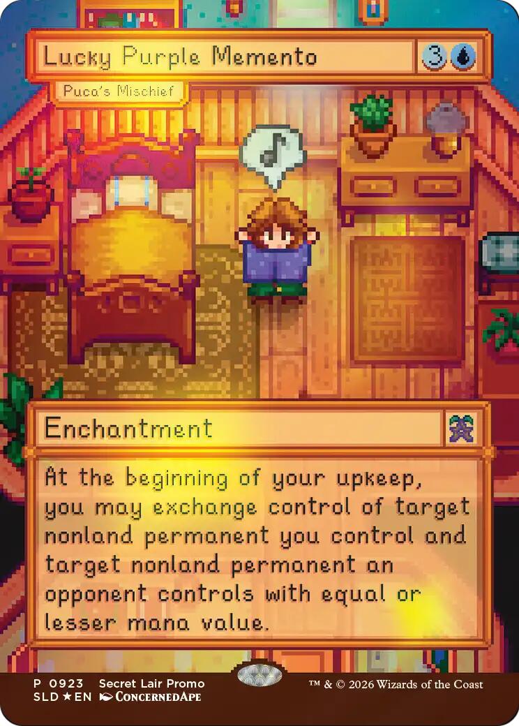 Lucky Purple Memento - Puca's Mischief [Secret Lair Drop Series] | Empire Gaming NC