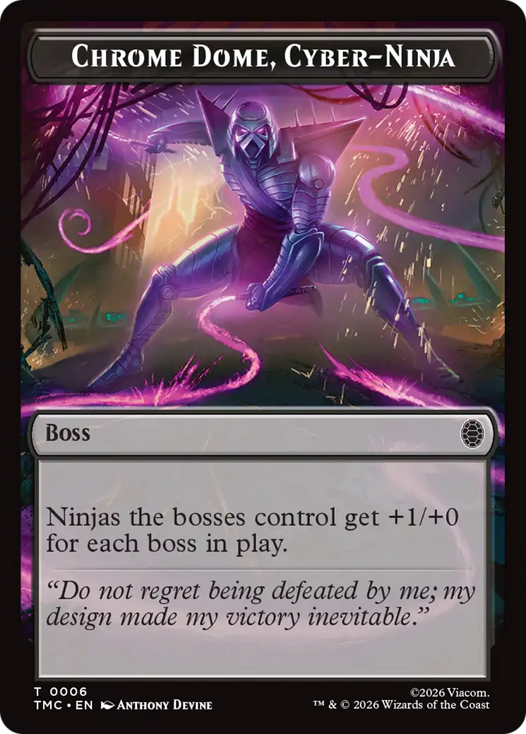 Chrome Dome, Cyber-Ninja [Teenage Mutant Ninja Turtles Commander Tokens] | Empire Gaming NC