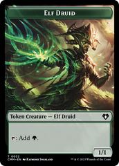 Servo // Elf Druid Double-Sided Token [Commander Masters Tokens] | Empire Gaming NC