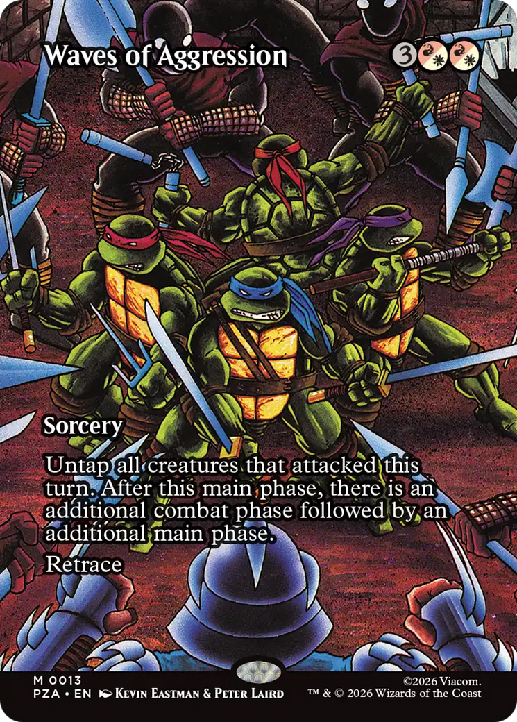 Waves of Aggression (Borderless) [Teenage Mutant Ninja Turtles Eternal-Legal] | Empire Gaming NC