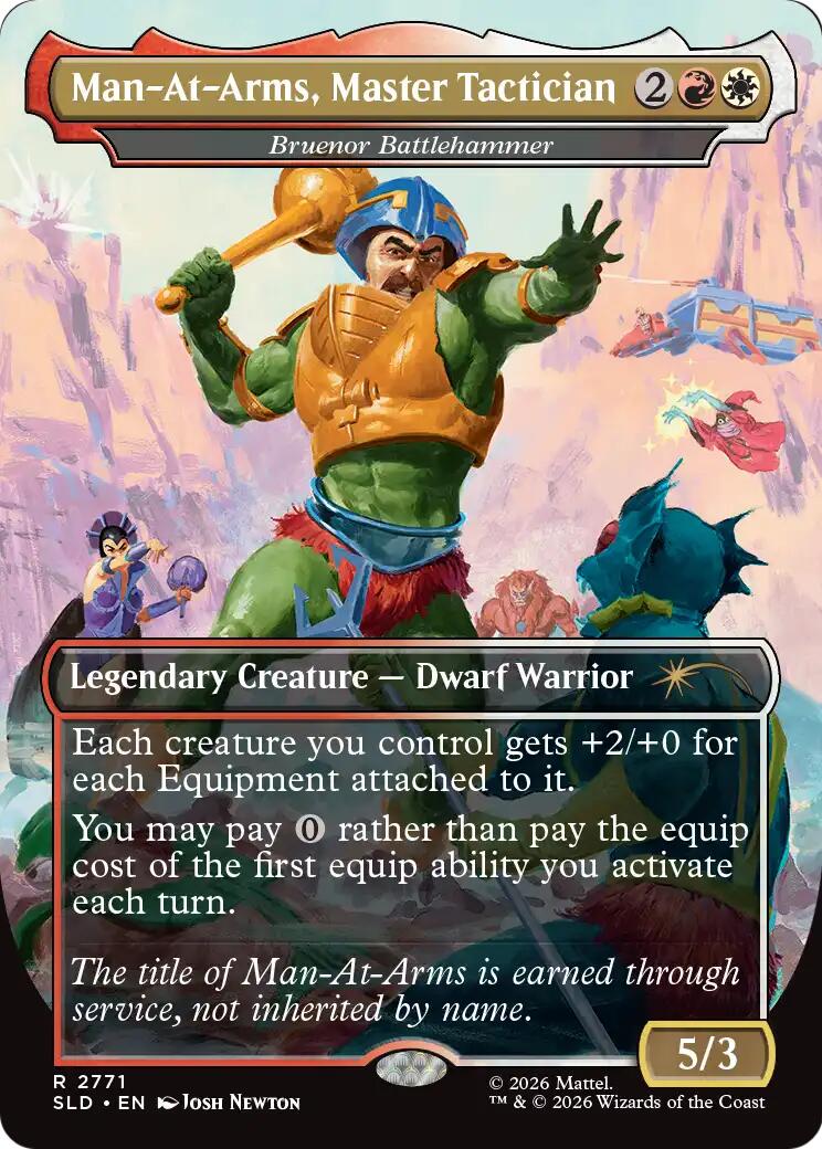 Man-At-Arms, Master Tactician - Bruenor Battlehammer [Secret Lair Drop Series] | Empire Gaming NC
