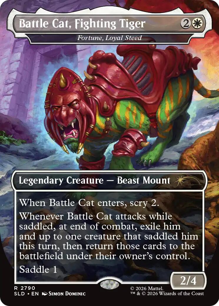 Battle Cat, Fighting Tiger - Fortune, Loyal Steed [Secret Lair Drop Series] | Empire Gaming NC