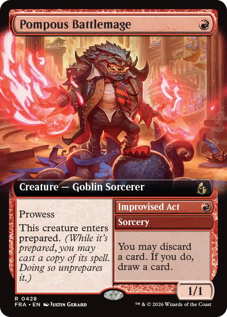 Pompous Battlemage (Extended Art) [Reality Fracture] | Empire Gaming NC