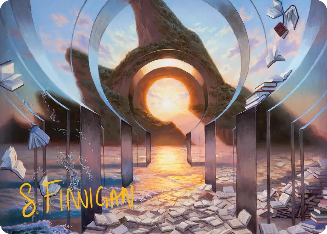 Deserted Beach Art Card (Gold-Stamped Signature) [Reality Fracture Art Series] | Empire Gaming NC