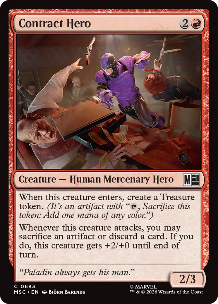 Contract Hero [Marvel Super Heroes Commander] | Empire Gaming NC