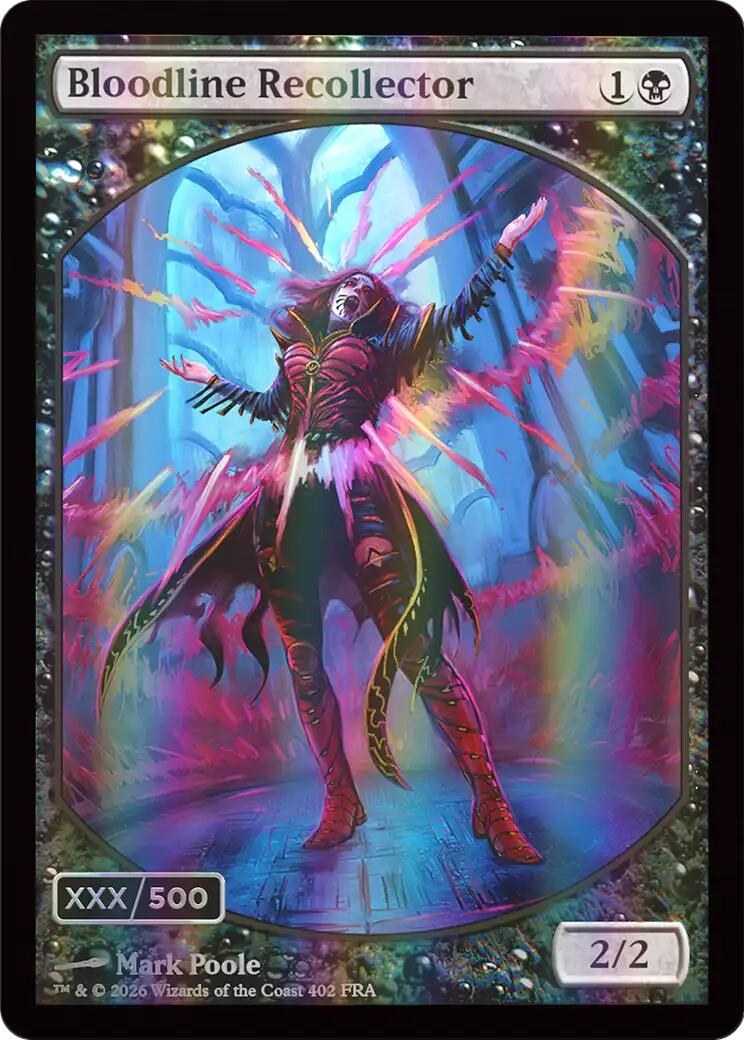 Bloodline Recollector (Retro Frame) (Serial Numbered) (Double Rainbow Foil) [Reality Fracture] | Empire Gaming NC