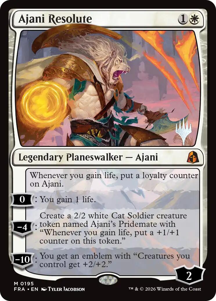 Ajani Resolute [Reality Fracture Promos] | Empire Gaming NC