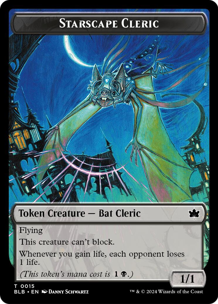 Starscape Cleric // Clue Double-Sided Token [Secrets of Strixhaven Tokens] | Empire Gaming NC