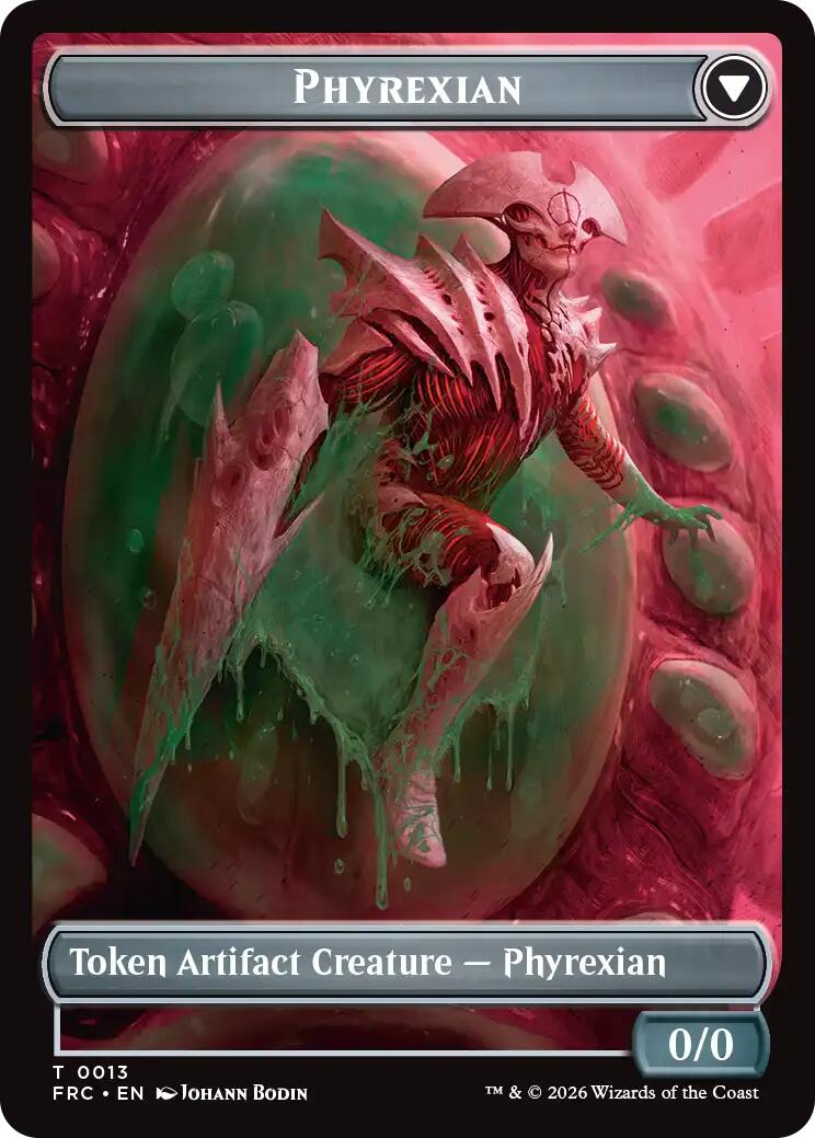 Phyrexian // Incubator Double-Sided Token [Reality Fracture Commander Tokens] | Empire Gaming NC