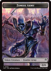 Zombie Army // Goblin Double-Sided Token [Reality Fracture Commander Tokens] | Empire Gaming NC