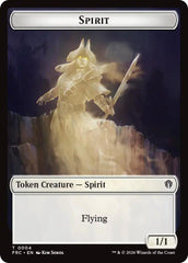 Spirit // Jace Double-Sided Token [Reality Fracture Commander Tokens] | Empire Gaming NC