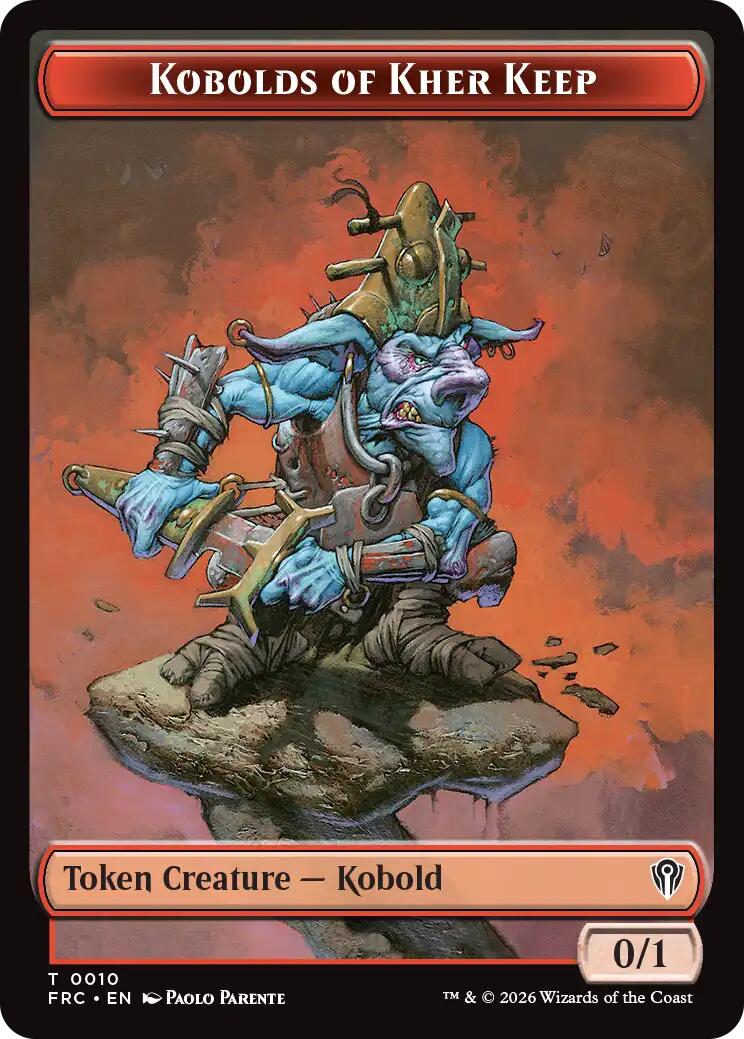 Kobolds of Kher Keep // Phyrexian Mite Double-Sided Token [Reality Fracture Commander Tokens] | Empire Gaming NC