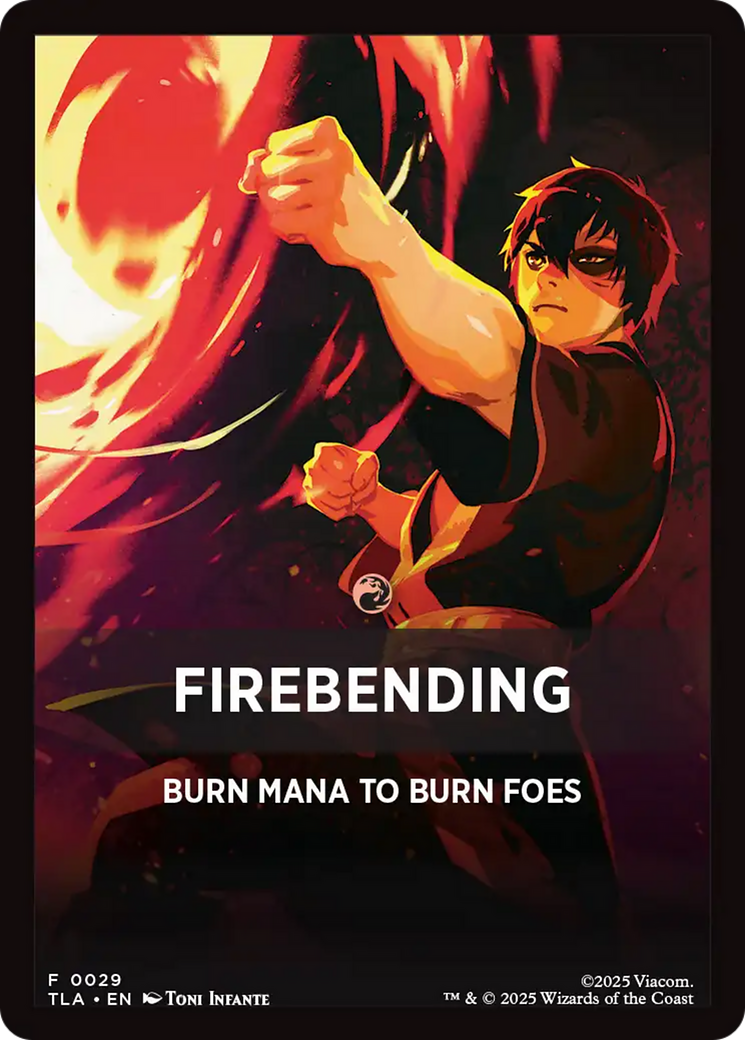 Firebending Theme Card (0029) [Avatar: The Last Airbender Tokens] | Empire Gaming NC