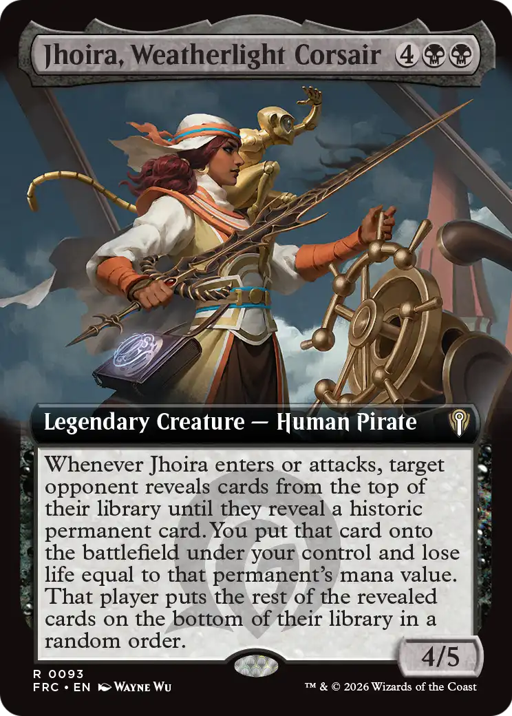 Jhoira, Weatherlight Corsair (Extended Art) [Reality Fracture Commander] | Empire Gaming NC