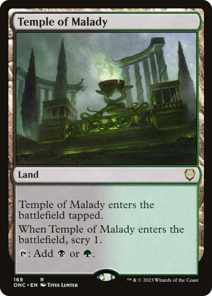 Temple of Malady [Phyrexia: All Will Be One Commander] | Empire Gaming NC