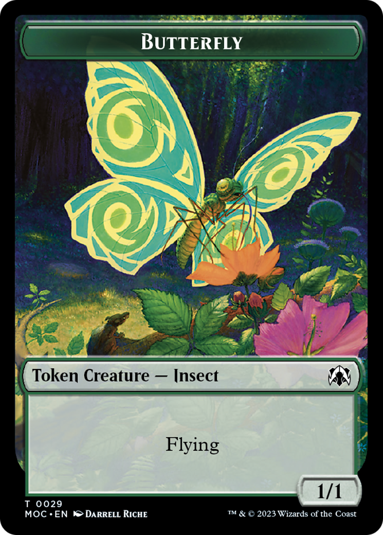 Butterfly // City's Blessing Double-Sided Token [March of the Machine Commander Tokens] | Empire Gaming NC