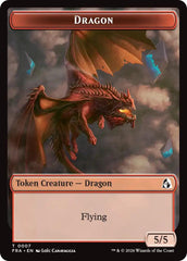 Dragon // Treasure Double-Sided Token [Reality Fracture Tokens] | Empire Gaming NC