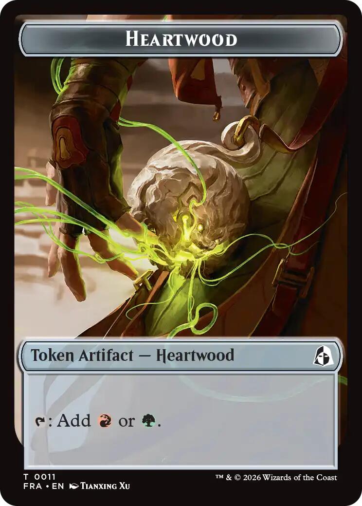 Heartwood // Thopter Double-Sided Token [Reality Fracture Tokens] | Empire Gaming NC