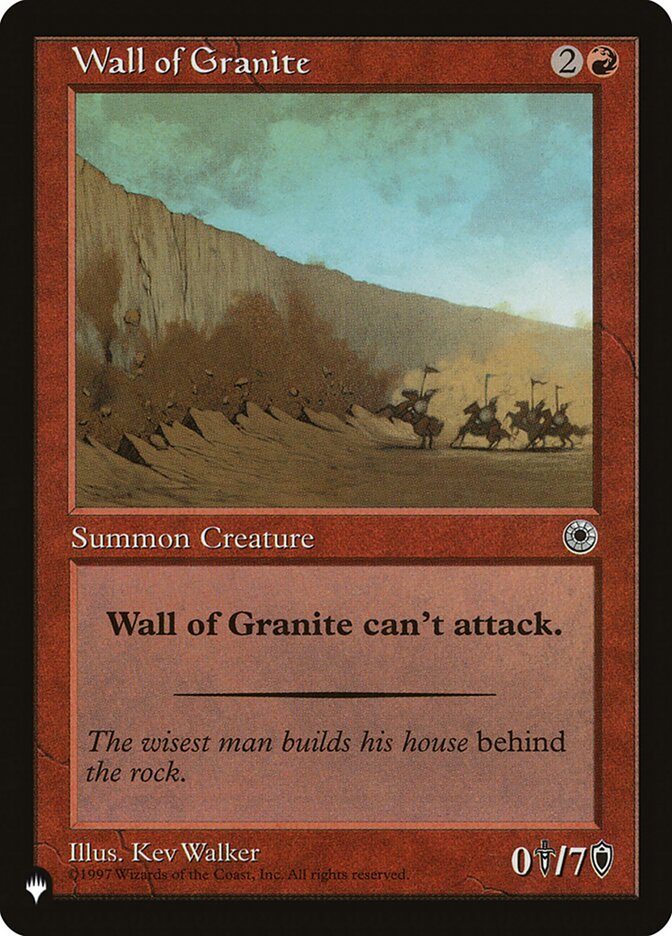 Wall of Granite [The List] | Empire Gaming NC