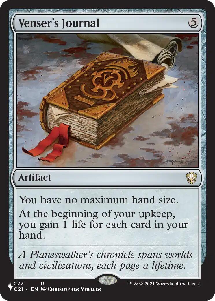 Venser's Journal [The List] | Empire Gaming NC