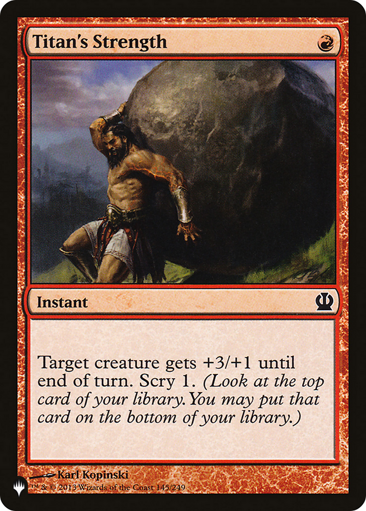 Titan's Strength [The List] | Empire Gaming NC