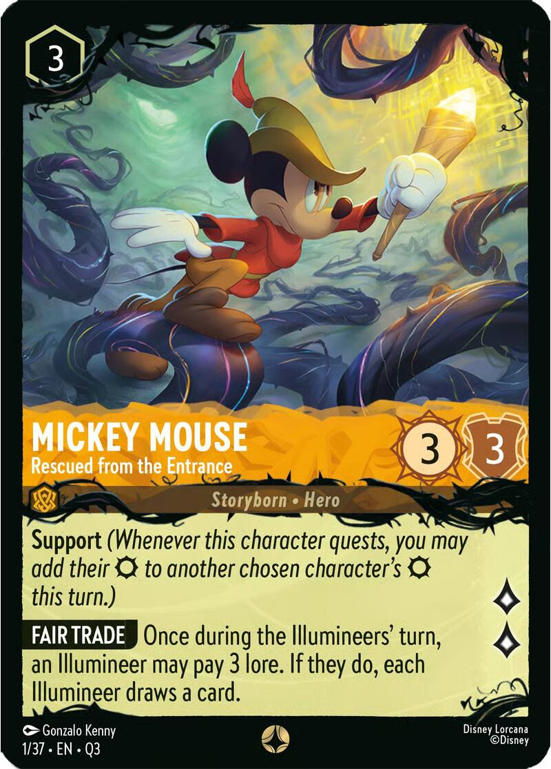 Mickey Mouse - Rescued from the Entrance (1/37) [Illumineer's Quest: The Great Hunny Rescue] | Empire Gaming NC