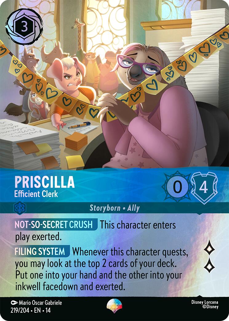 Priscilla - Efficient Clerk (Epic) (219/204) [Hyperia City] | Empire Gaming NC