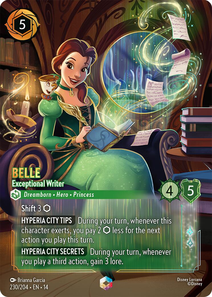 Belle - Exceptional Writer (Enchanted) (230/204) [Hyperia City] | Empire Gaming NC