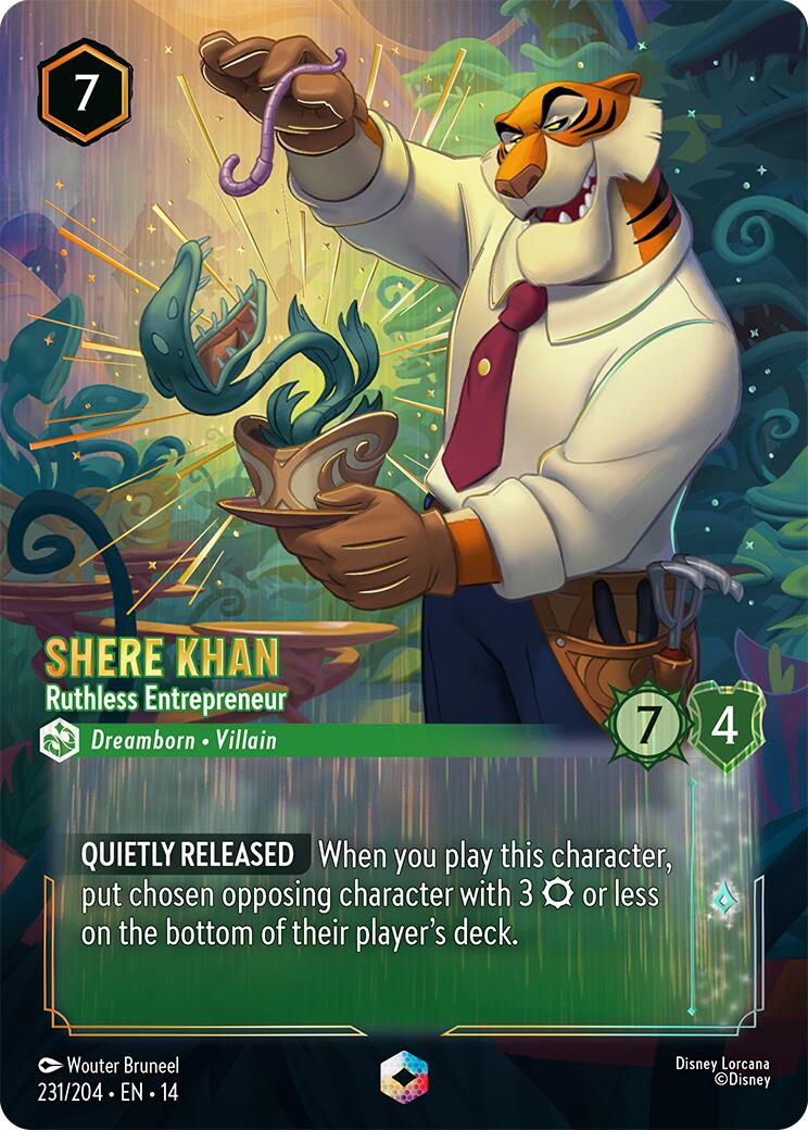 Shere Khan - Ruthless Entrepreneur (Enchanted) (231/204) [Hyperia City] | Empire Gaming NC