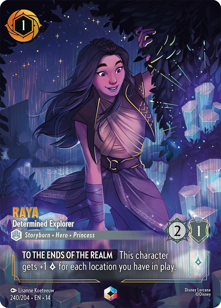 Raya - Determined Explorer (Enchanted) (240/204) [Hyperia City] | Empire Gaming NC