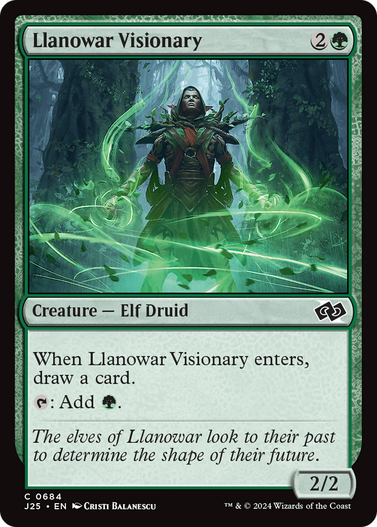 Llanowar Visionary [Foundations Jumpstart] | Empire Gaming NC