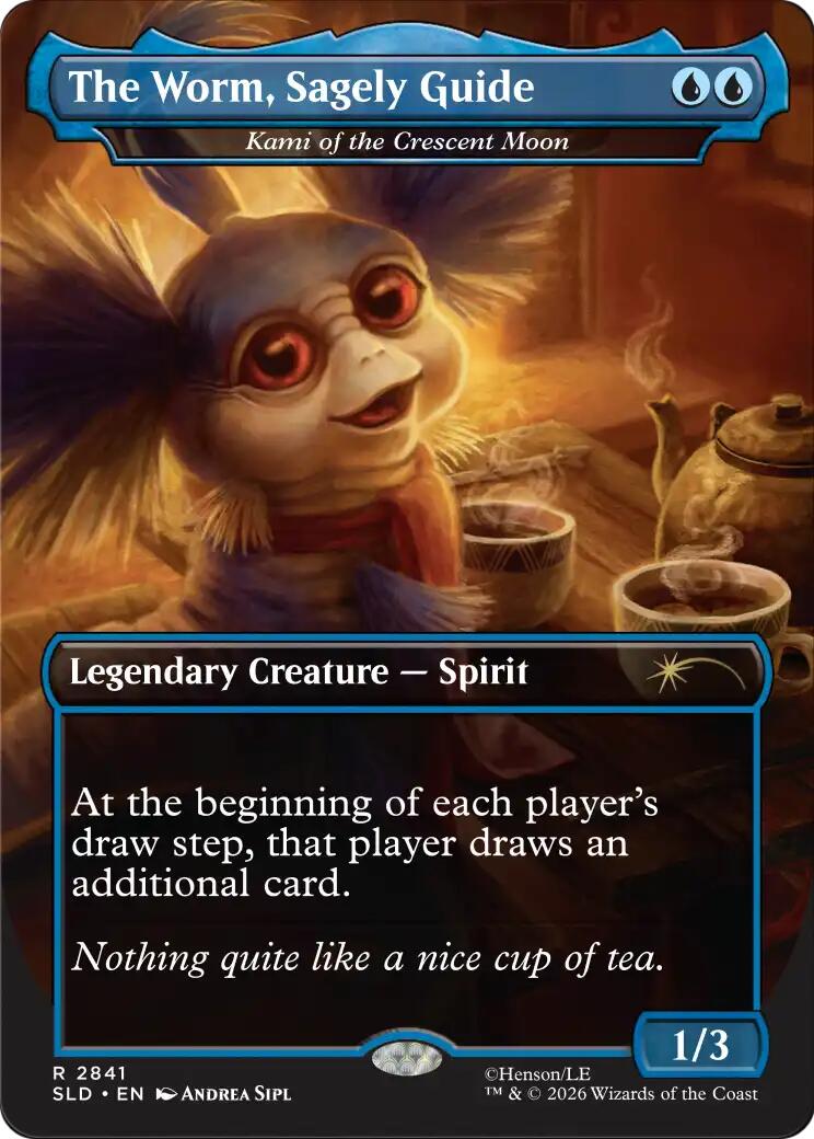 The Worm, Sagely Guide - Kami of the Crescent Moon [Secret Lair Drop Series] | Empire Gaming NC