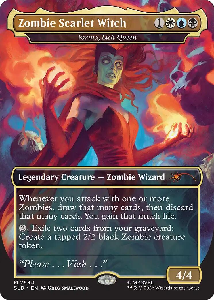 Zombie Scarlet Witch - Varina, Lich Queen [Secret Lair Drop Series] | Empire Gaming NC