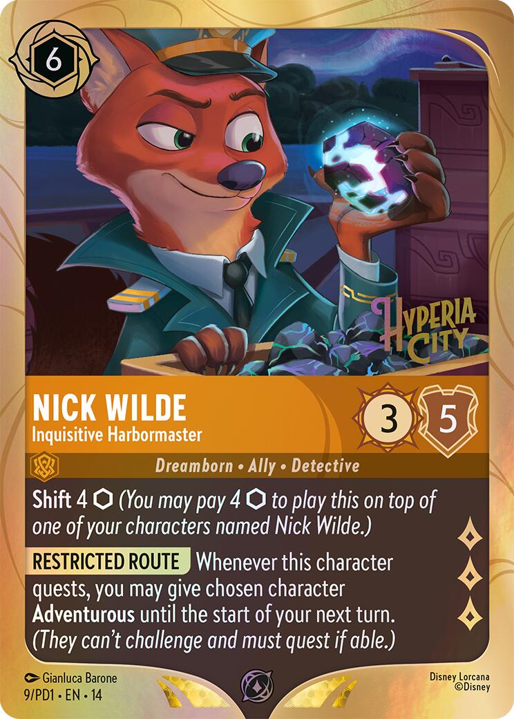 Nick Wilde - Inquisitive Harbormaster (9) [Promo Cards] | Empire Gaming NC