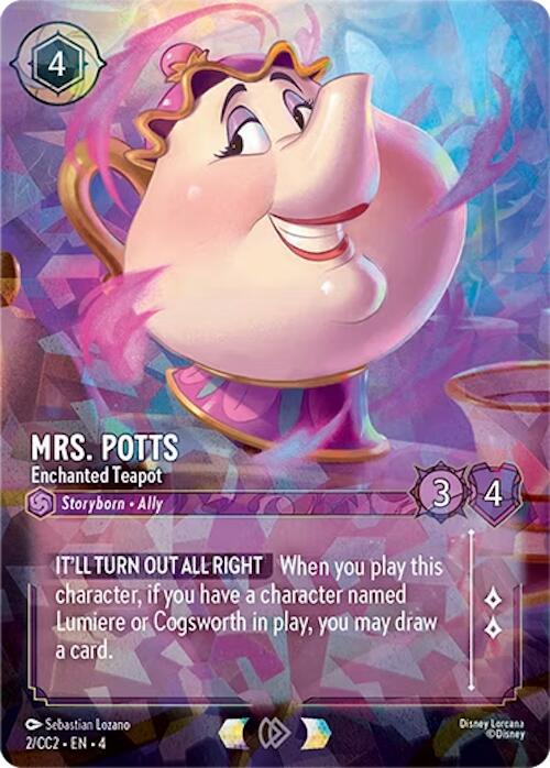 Mrs. Potts - Enchanted Teapot (2) [Promo Cards] | Empire Gaming NC