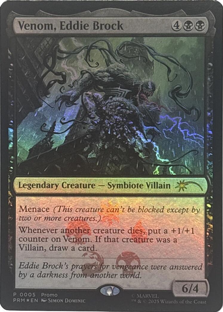 Venom, Eddie Brock [Marvel Super Heroes Promos] | Empire Gaming NC