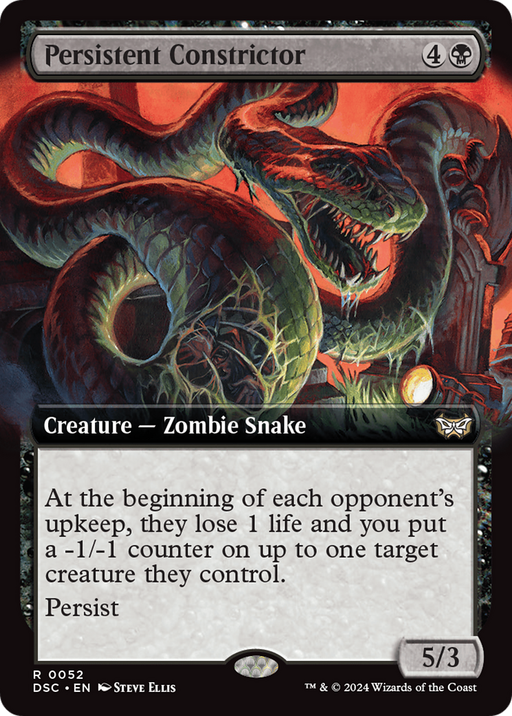 Persistent Constrictor (Extended Art) [Duskmourn: House of Horror Commander] | Empire Gaming NC