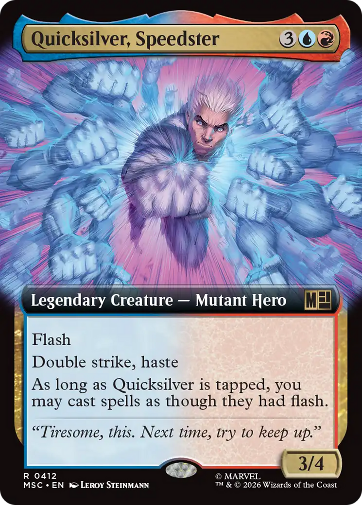 Quicksilver, Speedster (Extended Art) [Marvel Super Heroes Commander] | Empire Gaming NC