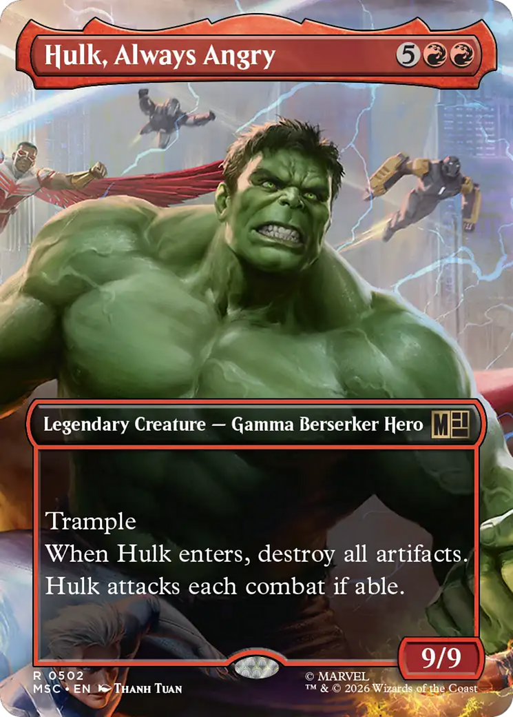 Hulk, Always Angry (Borderless) [Marvel Super Heroes Commander] | Empire Gaming NC