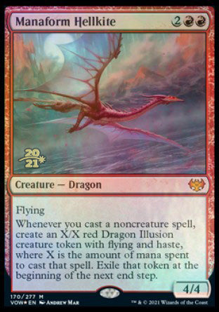 Manaform Hellkite [Innistrad: Crimson Vow Prerelease Promos] | Empire Gaming NC