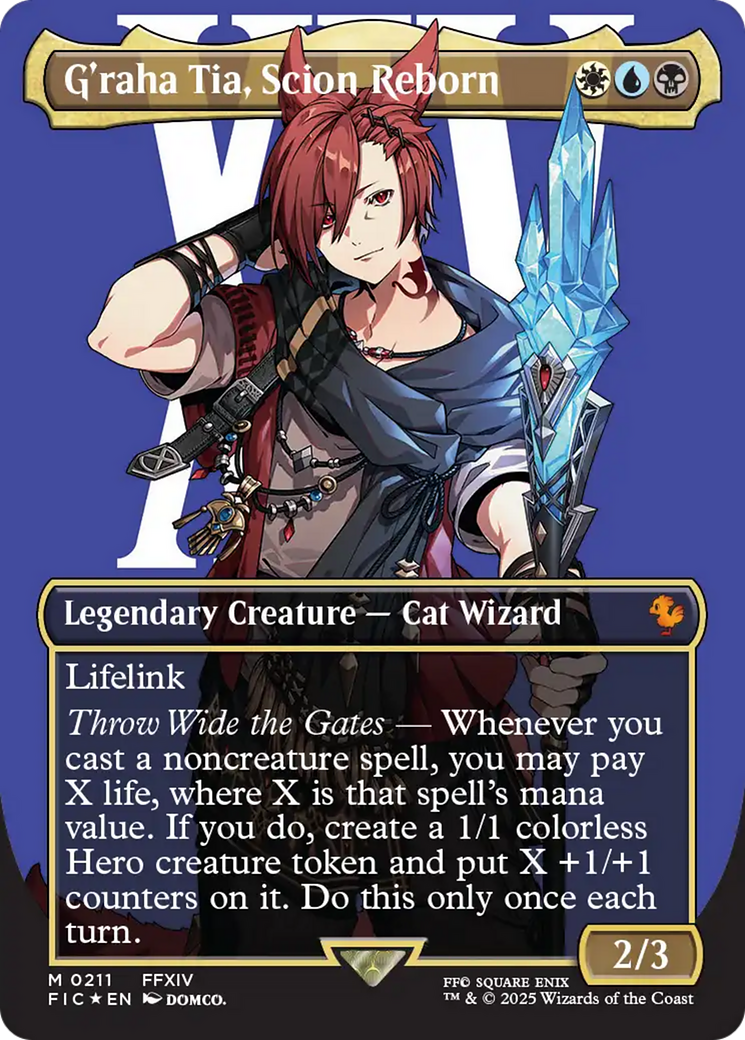 G'raha Tia, Scion Reborn (Borderless) (Surge Foil) [FINAL FANTASY Commander] | Empire Gaming NC