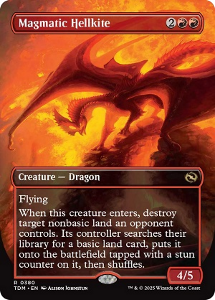 Magmatic Hellkite (Borderless) [Tarkir: Dragonstorm] | Empire Gaming NC