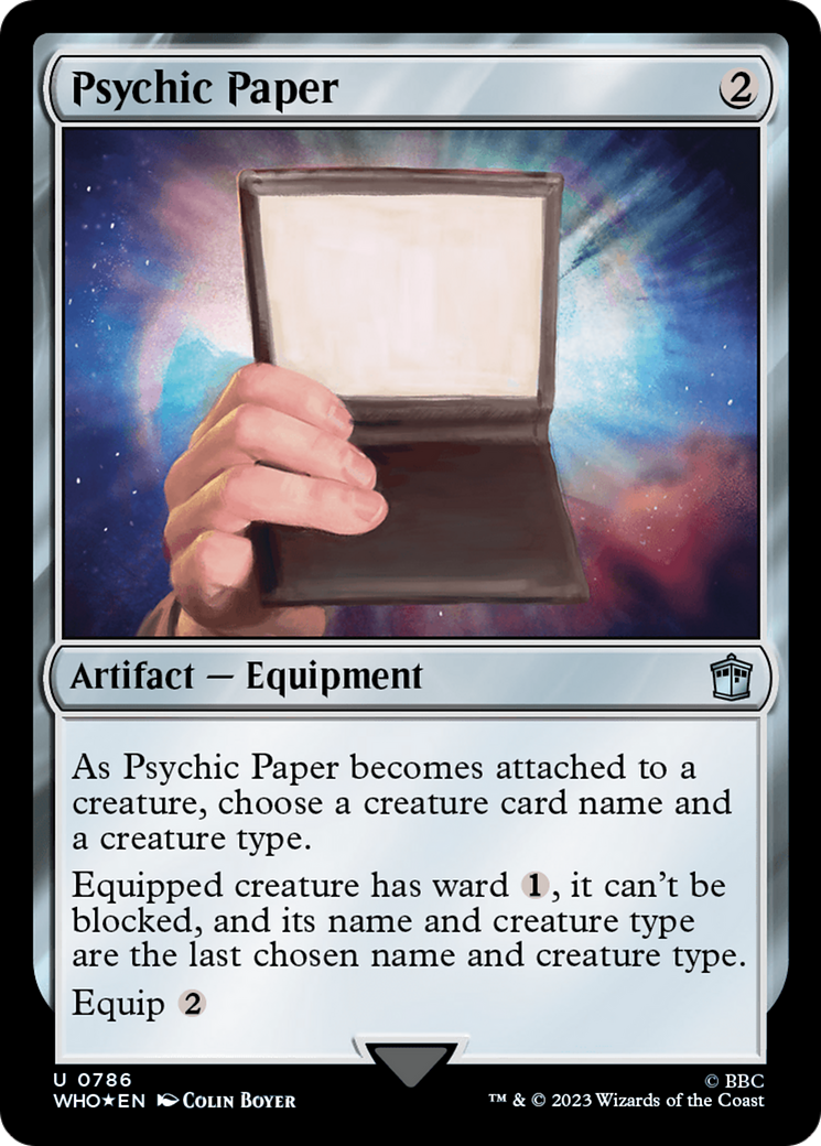 Psychic Paper (Surge Foil) [Doctor Who] | Empire Gaming NC