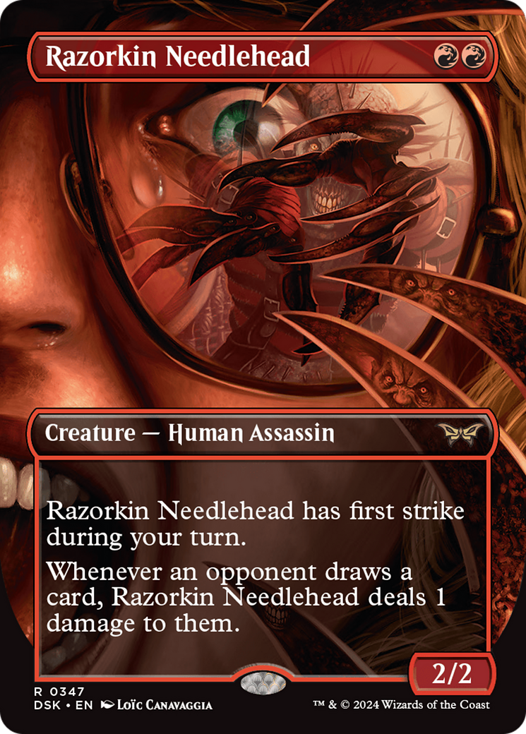 Razorkin Needlehead (Borderless) [Duskmourn: House of Horror] | Empire Gaming NC