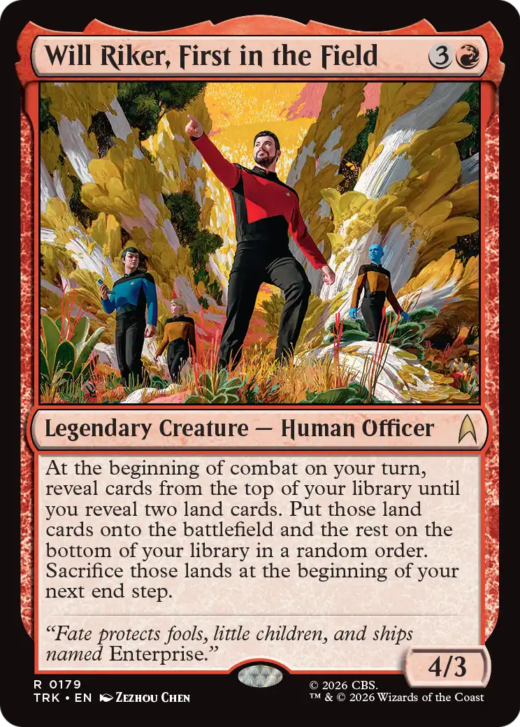 Will Riker, First in the Field [Star Trek] | Empire Gaming NC